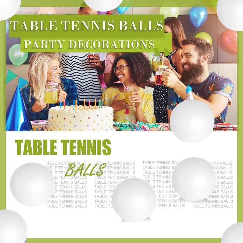 SEEVOR 28 Pcs Balls Table Tennis Balls 40mm Color Plastic Balls Bulk Washable Small Game Balls for Party Decoration Handcrafted Art Carnival Pool Games - Image 4